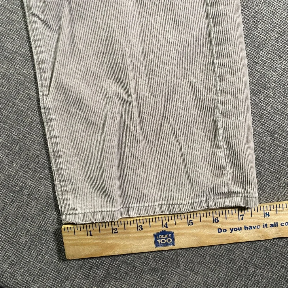 J Crew Mens Gray Straight Leg Corduroy Pants Size 32x32 Grey Stretch Lightweight